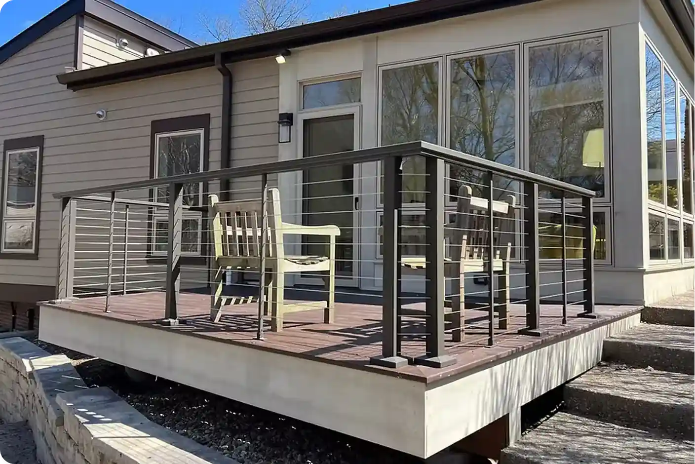 Finished Backyard Deck